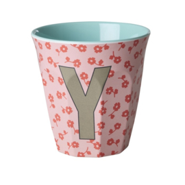 Melamine alfabet beker letter Y - Rice