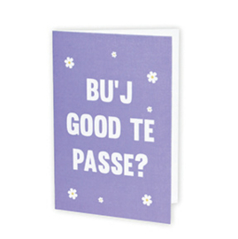 Dubbele kaart & envelop | Good te passe?