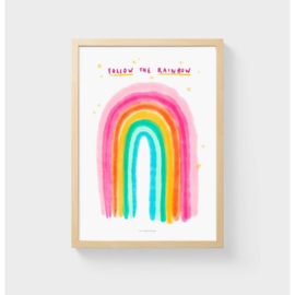 Print/poster Follow the rainbow - A4