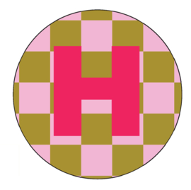 Letter H Onderzetter - LabelR