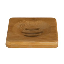 Zeephouder Bamboe Vierkant - Happy Soaps