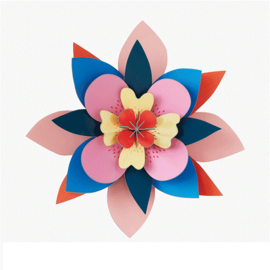 Dragonfruit Punch Flower - 3D wanddecoratie | Studio Roof