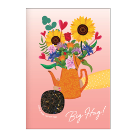 Tea postcard Big Hug | The Cabinet of Curiositeas