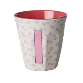 Melamine alfabet beker letter I - Rice
