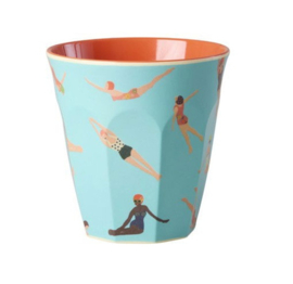 Melamine beker Retro Swimster - Rice