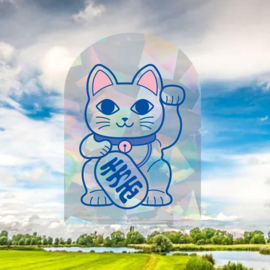Raamsticker & regenboogmaker Lucky Cat - Studio Inktvis