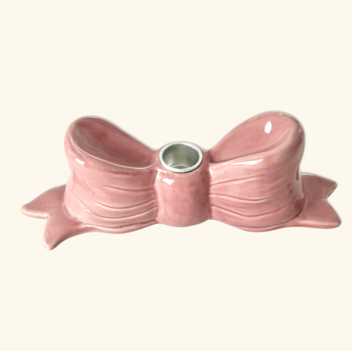 Kandelaar Strik roze - Rice