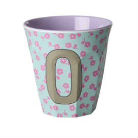 Melamine alfabet beker letter O - Rice