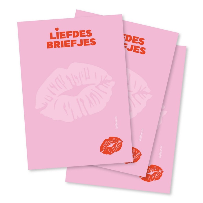 Notitieblok Liefdesbriefjes - byBean