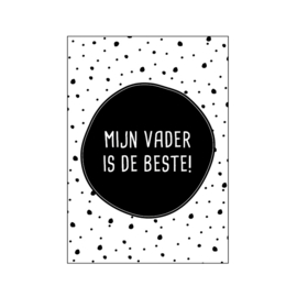 Postkaart - Mijn vader is de beste