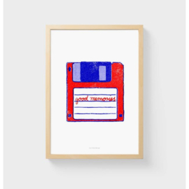 Print/poster Floppy disk - A4