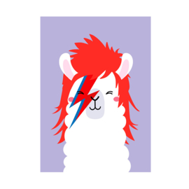 Postkaart David Bowie Lama