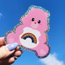 Glitter sticker Troetelbeer Sending rainbows