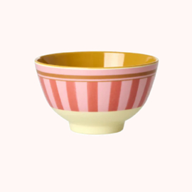 Melamine kom Organic Stripes print Small - Rice
