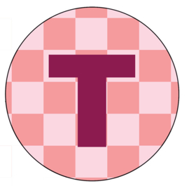 Letter T Onderzetter - LabelR