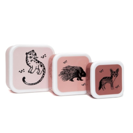 Snackbox L Cheetah Roze