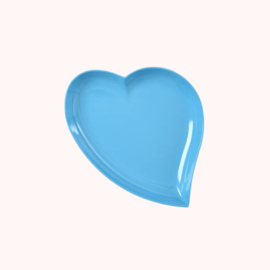 Melamine bord Hart blauw - Rice
