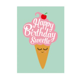 Postkaart | Happy birthday sweetie