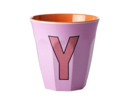Melamine alfabet beker Letter Y - Rice
