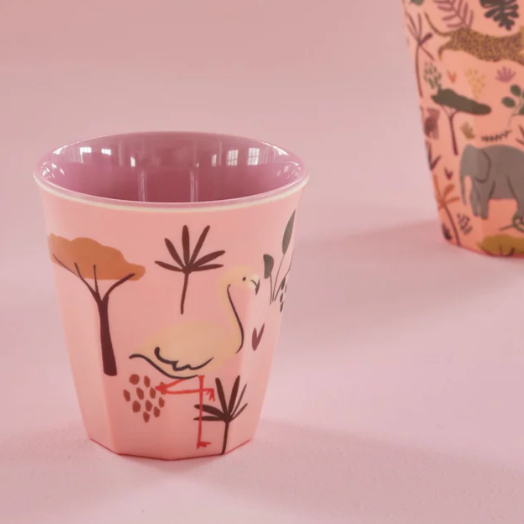 Melamine beker Small Pink jungle - Rice