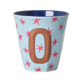 Melamine alfabet beker letter O - Rice