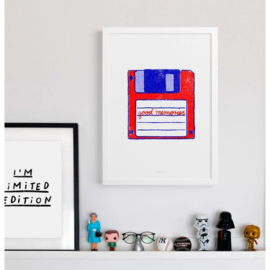 Print/poster Floppy disk - A4