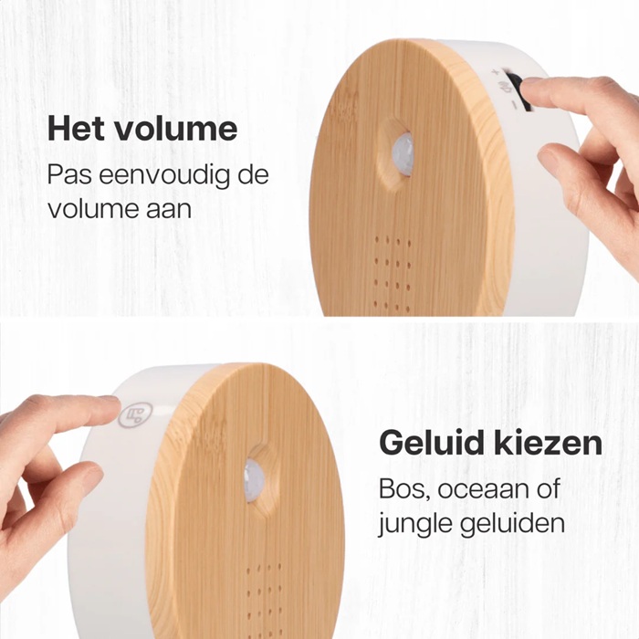 Geluidsboxje met verschillende geluiden Donker hout - Melodiez