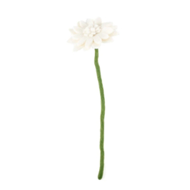 Gerbera van vilt Wit - Sjaal met Verhaal