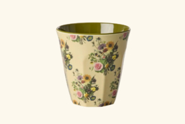 Melamine beker Retro bouquet print - Rice