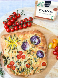 Borrelbrood DIY Focaccia Tomato-bruchetta  - Pineut