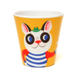 Melamine beker Aap & Bulldog | Petit Monkey