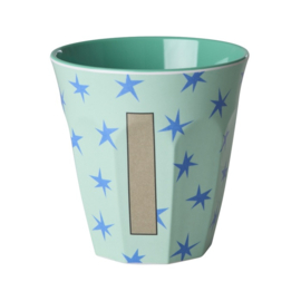 Melamine alfabet beker letter I - Rice