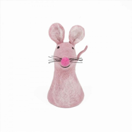 Eierwarmer muis  roze - Sjaal met Verhaal
