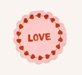 Papieren servetten LOVE - Rice