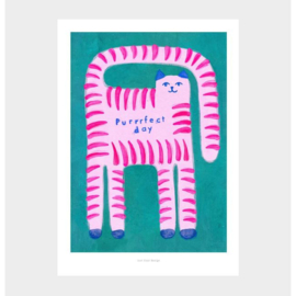 Print/poster Purrrfect day - A3