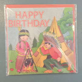 Dubbele kaart & envelop | Happy Birthday