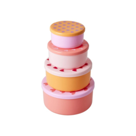 Set van 4 lunchboxen Hartjes - Rice