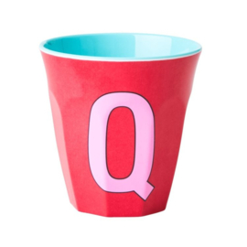 Melamine alfabet beker Letter Q | Rice