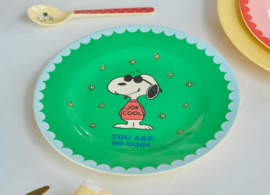 Melamine Rond bord Green Snoopy print - Rice