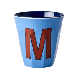 Melamine alfabet beker Letter M - Rice