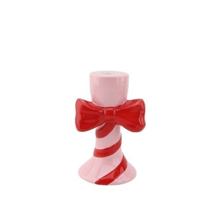 Kandelaar Strik roze/rood - Housevitamin