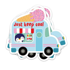 Sticker Ijscowagen Just keep cool