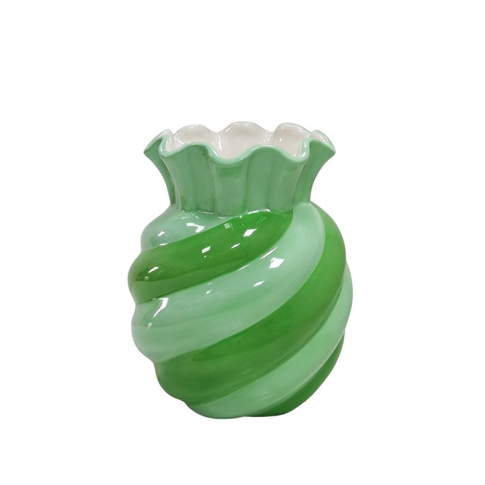 Vaas Swirl groen - Housevitamin