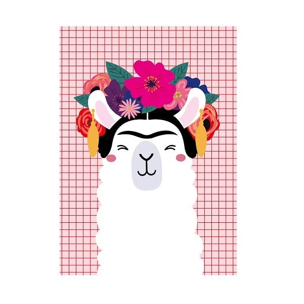 Postkaart | Frida Kahlo Llama