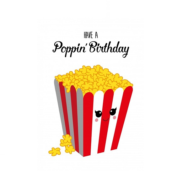 Postkaart | Have a poppin birthday