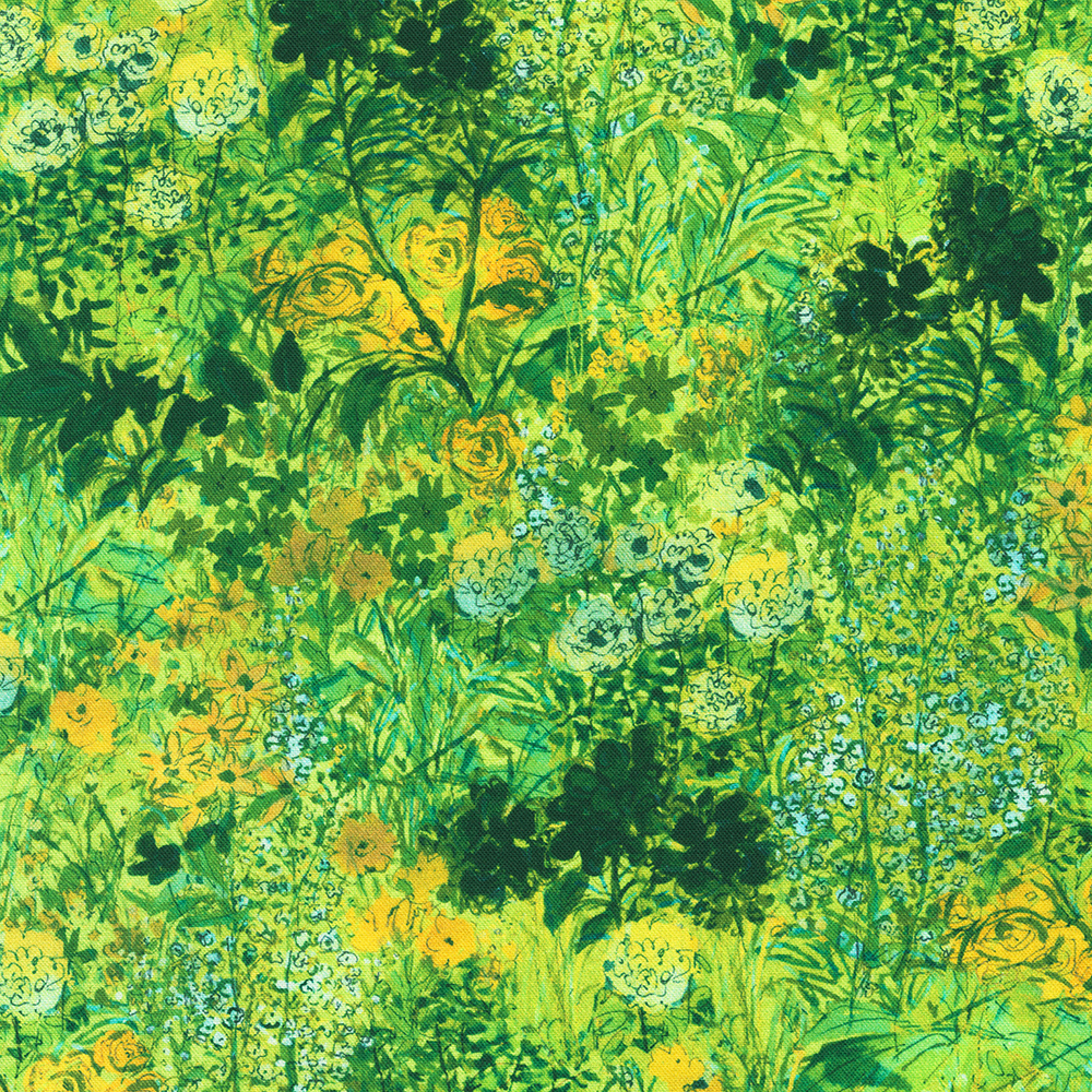 Sunlit Garden - Geel Groen