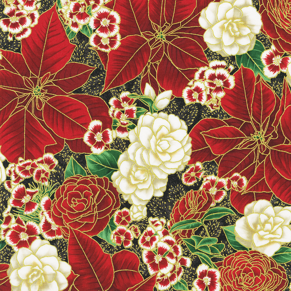 Holiday Flourish - Peppermint Twist Black