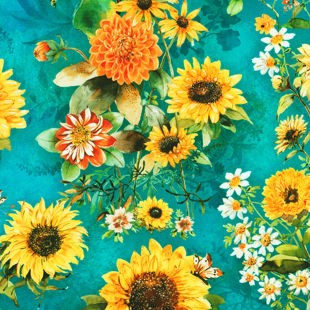 Sunlit Garden - Blauw Geel