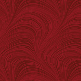 Wave Texture Medium Red 108 inch breed