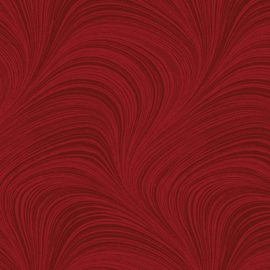 Wave Texture Medium Red 108 inch breed